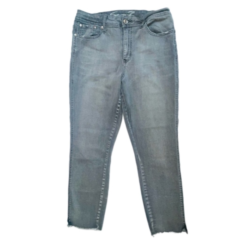Seven 7 Jeans Women’s Size 12 High Rise Ankle Skinny Stretch MY1450 Gray